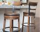 Signature Design by Ashley® Pinnadel Light Brown Tall Upholstered Swivel Bar Stool-2
