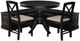 Linon Norah 4-Piece Black Nook Dining Set-0