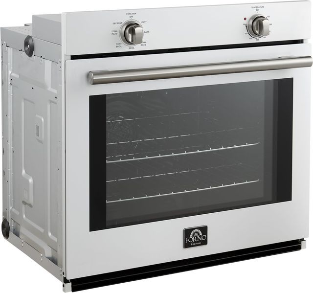 FORNO® Vomero Series Espresso 30" White Single Electric Wall Oven-3