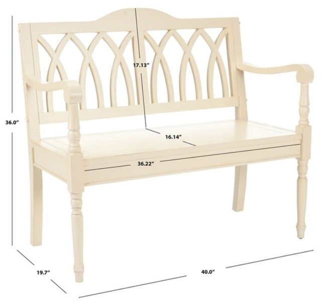 Safavieh Benjamin Barley Bench-3