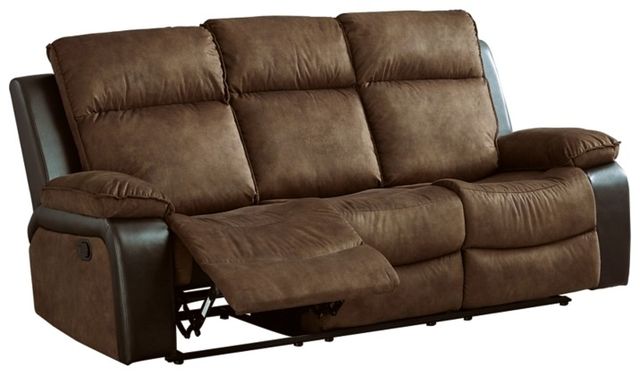 Signature Design by Ashley® Woodsway Brown Reclining Sofa-1