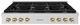 ZLINE Paramount Autograph Edition 48" Stainless Steel Gas Cooktop with Polished Gold Accents-0