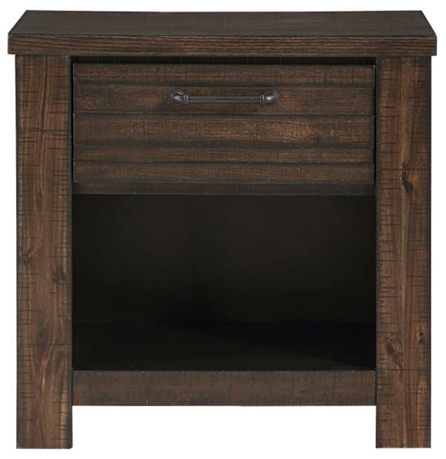 Mazin Furniture Longview Dark Brown Nightstand-1
