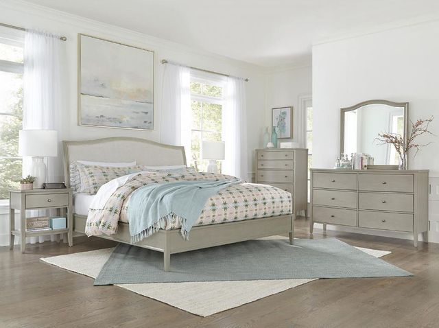 aspenhome® Charlotte Shale King Upholstered Bed-3