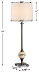 Uttermost® Dempsey Bronze Buffet Lamp with Off-White Accent-1