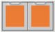Hestan® AGSD Series 36" Citra Outdoor Double Storage Doors-0