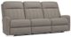 La-Z-Boy® Finley Pewter Leather Power Wall Reclining Sofa-0