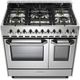 Verona® Ultima 36" Stainless Steel Freestanding Double Oven Pro Style Duel Fuel Range-5