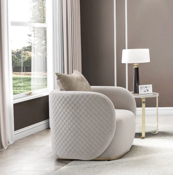 Michael Amini® Ariana Beige Chair-1