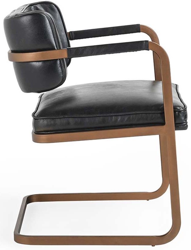 Classic Home Fonda Gold/Jet Black Dining Chair-2