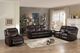 Homelegance® Aram Dark Brown Manual Glider Double Reclining Loveseat-1