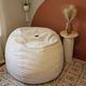 CordaRoy's® Original Ecru Terry Corduroy Full Bean Bag Chair-3