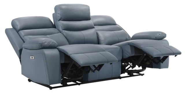 Homelegance® Hancock Blue Power Double Reclining Sofa-4