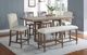 Winners Only® Xcalibur Gray 78" Tall Table with Butterfly Leaf-0