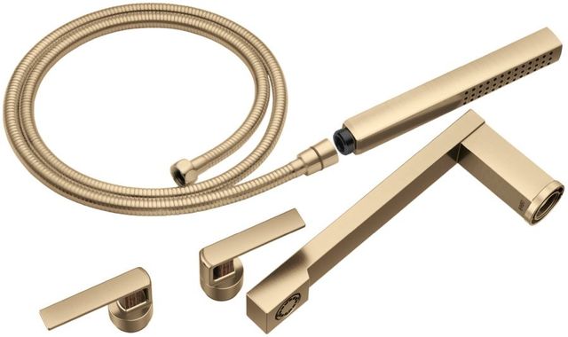 Brizo Frank Lloyd Wright® Brilliance® Luxe Gold® 2-Handle Tub Filler Trim Kit with Gap Lever Handle-0