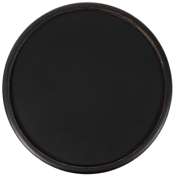 Jofran Inc. Global Archive Decker Antique Black Large Drum Table-2