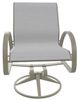 Telescope Casual Aruba Abalone/Storm Aluminum/Fabric Outdoor Sling Swivel Rocker-1