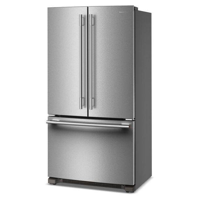 KitchenAid® 36" 20 Cu. Ft PrintShield® Stainless Steel Counter Depth French Door Refrigerator with Internal Water Dispenser-3