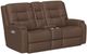 Flexsteel® Customizable Arlo Leather Power Reclining Loveseat with Console and Power Headrests-2