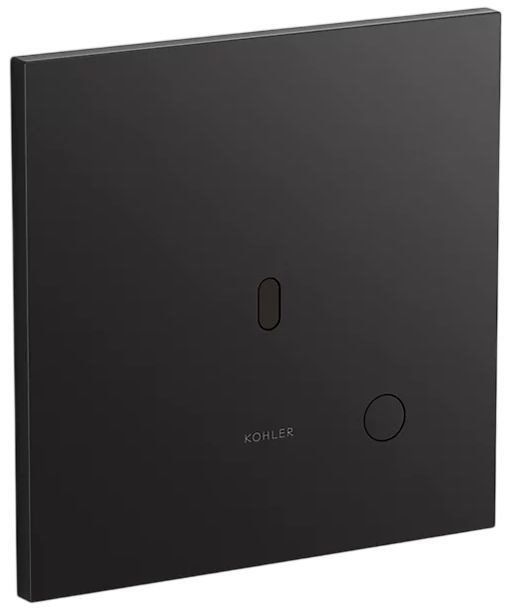 KOHLER® Mach Flex™ Matte Black Metal Faceplate for Concealed Touchless Toilet Flushometer, 1.6 Gpf-0
