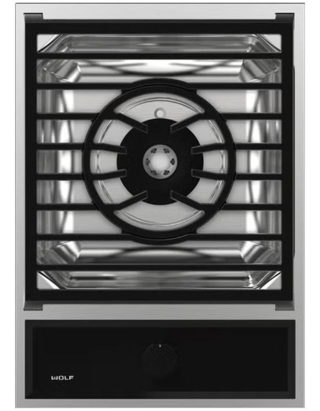 Wolf® 15" Stainless Steel Transitional Multi-function Gas Module-0