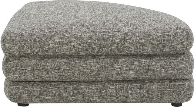 Moe's Home Collection Lowtide Stone Tweed Curved Ottoman-1