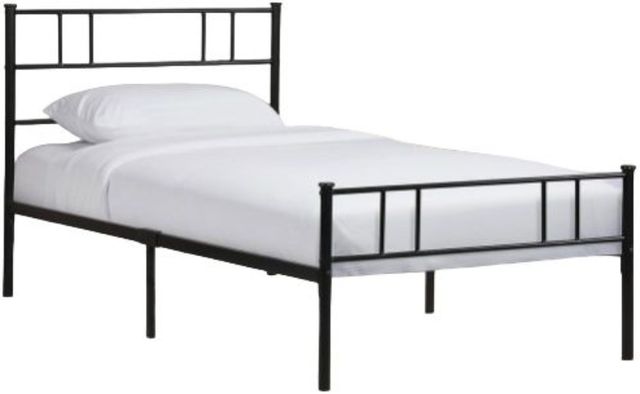 Milton Greens Stars Black Twin Metal Platform Bed -0