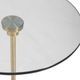 Uttermost® Portsmouth Glass Top Accent Table with Brushed Brass/White Base-3