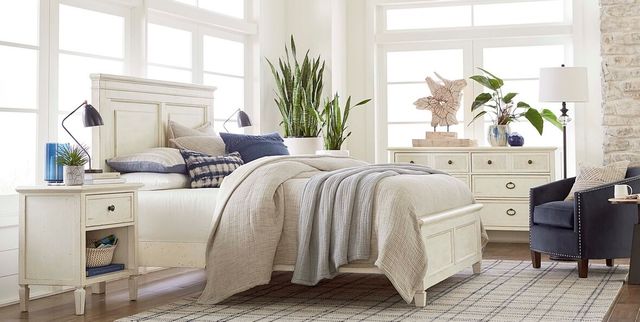 Bassett® Furniture Shoreline Sea Salt White Bedside Table-2