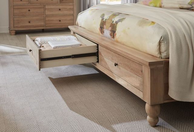 aspenhome® Cambridge Modern Khaki Queen Low Profile Panel Storage Bed-2
