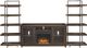 Signature Design by Ashley® Starmore 3-Piece Brown Wall Unit with Electric Fireplace-1