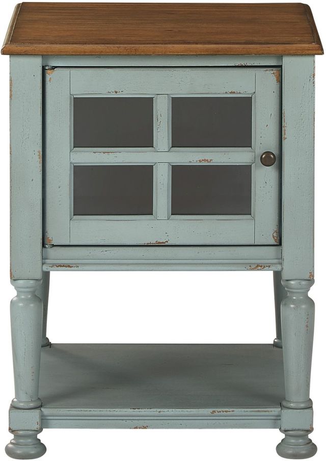 Signature Design by Ashley® Mirimyn Teal/Brown Accent Cabinet-0