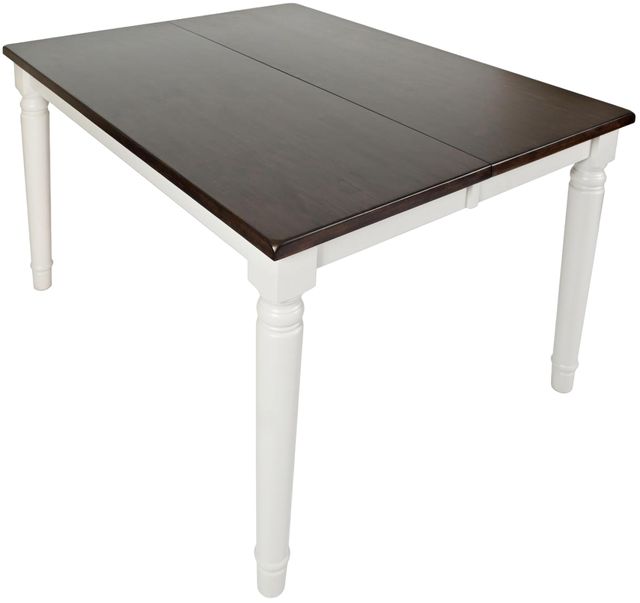 Jofran Inc. Orchard Park Brown Counter Table with Light Gray Base-3