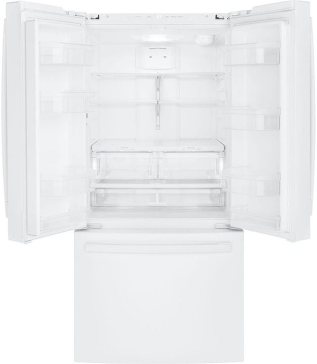 GE® 33" 18.6 Cu. Ft. White Counter Depth French Door Refrigerator-2
