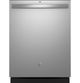 GE® Dry Boost™ 24" Fingerprint Resistant Stainless Top Control Built In Dishwasher-0