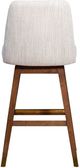 Armen Living Amelia Beige/Brown Oak 30" Bar Stool-4