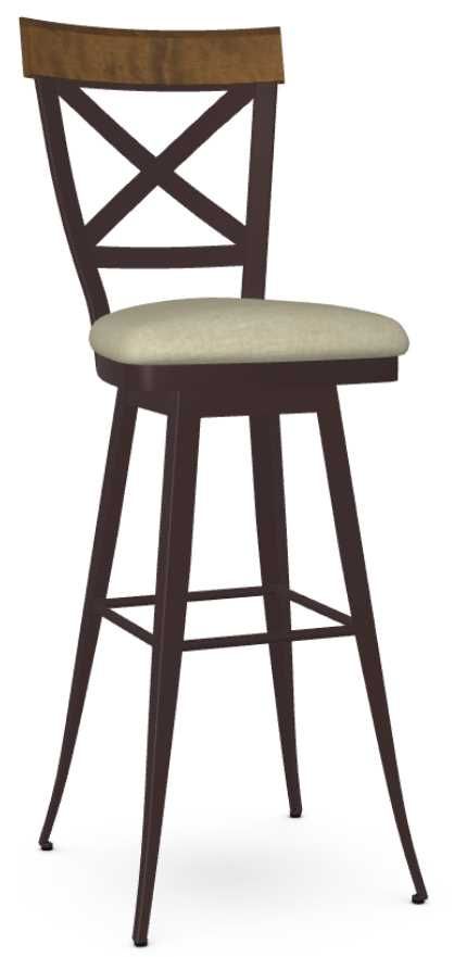 Amisco Customizable Kyle Swivel Spectator Stool-0
