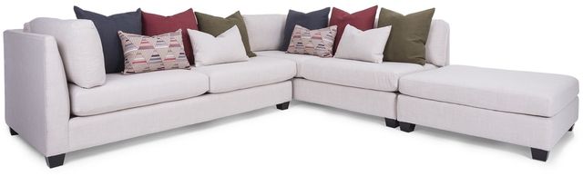 Decor-Rest® Furniture LTD 2875 3 Piece White Sectional