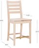 Linon Felicia 2-Piece Unfinished Counter Stool-2