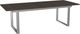 Amisco Customizable Burton 120" Rectangular Extendable Table with 1" Birch Veneer Top and 1 Leaf-0