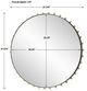 Uttermost® Cosmopolitan Matte Black Round Mirror-2