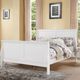 ACME Furniture Louis Philippe III White Eastern King Sleigh Bed-1