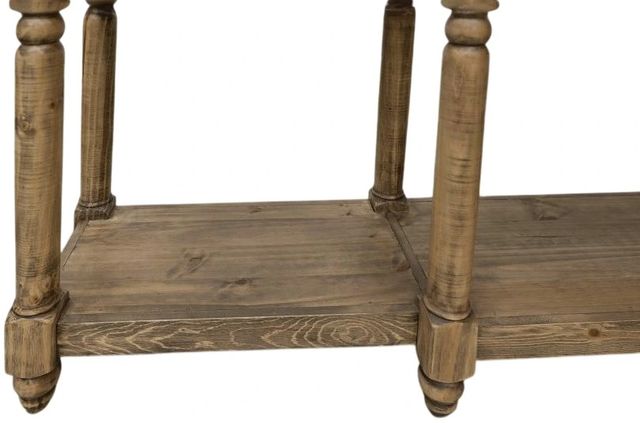 International Furniture Direct Tiffany Brown 95" Sofa Table-3
