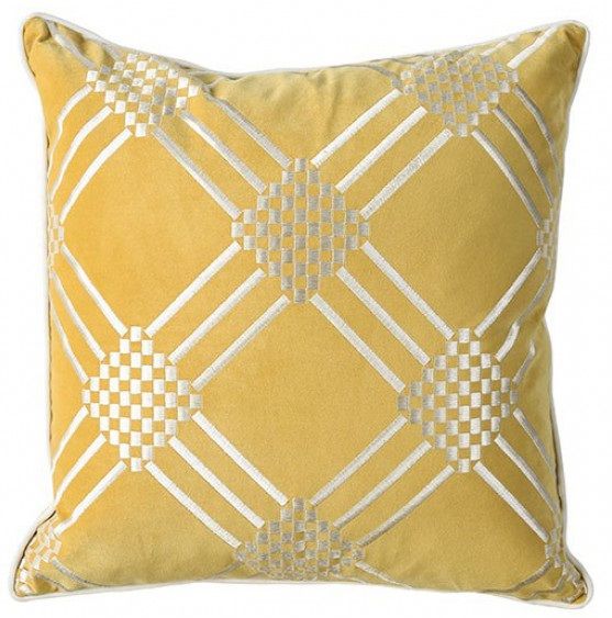 Furniture of America® Sam Gold/Silver Throw Pillow-0