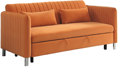 Homelegance® Greenway Orange Convertible Studio Sofa