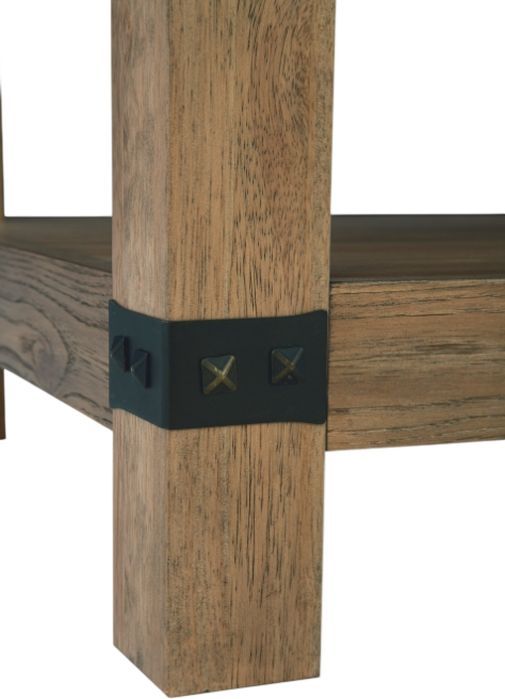 Signature Design by Ashley® Ridgester Light Brown Rectangular End Table-4