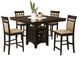 Coaster® Gabriel 5-Piece Brown Square Counter Height Dining Set-0