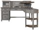 aspenhome® Caraway Aged Slate Single Pedestal Desk-1