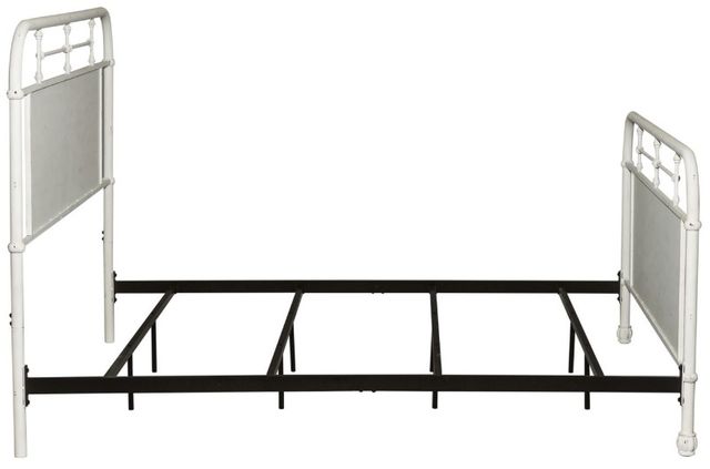 Liberty Furniture Vintage Antique White Queen Metal Rod Bed-3