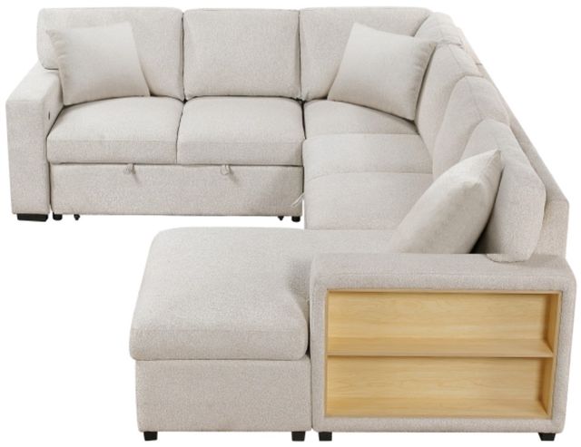 Homelegance® Pompano 4-Piece Beige Right-Arm Facing Sectional and Chaise-3